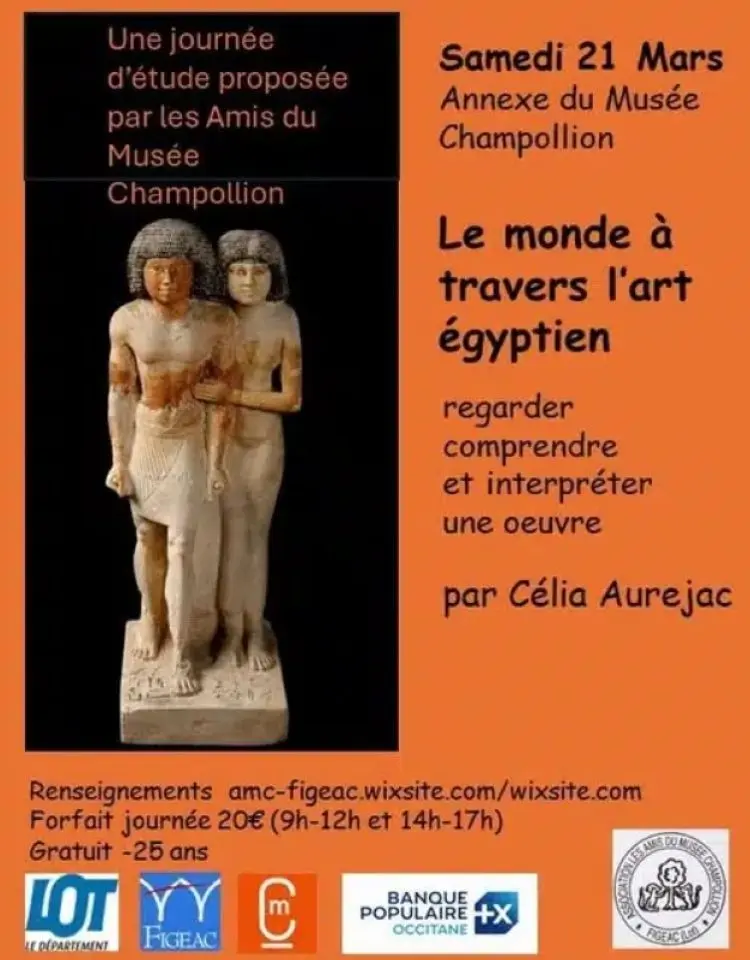 regarder les œuvres égyptiennes par Célia Aurejac.