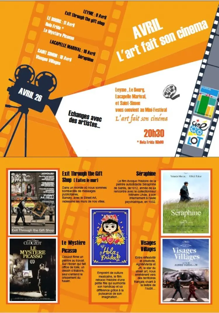 mini-festival d’avril : L’art fait son cinéma!