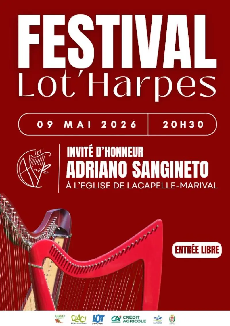 concert festival Lot'harpes à lacapelle-Marival