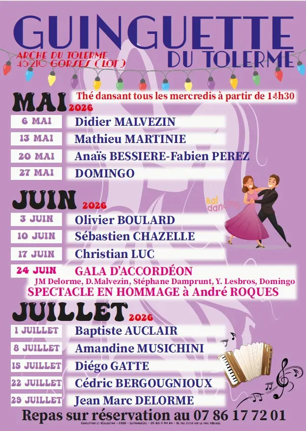 guinguette programme mai à juillet