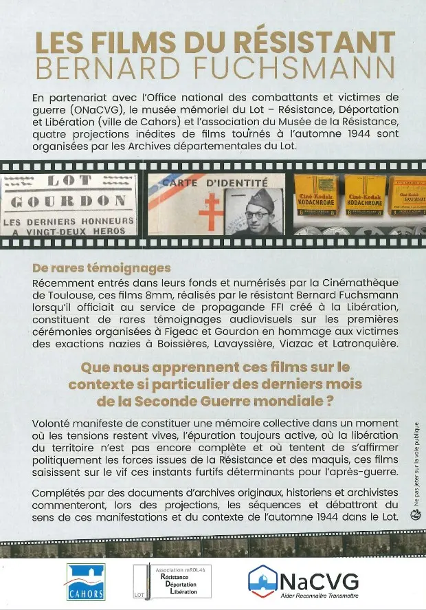 Projection : Les films du résistant Bernard Fuchsmann 2