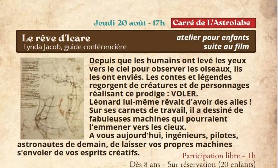la fabuleuse histoire de Léonard de Vinci
