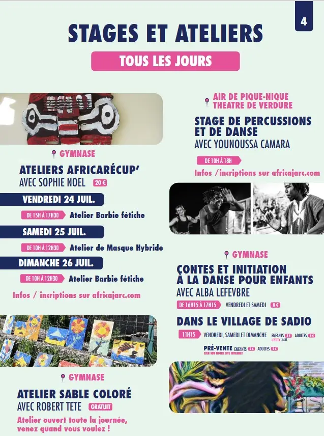 stages et atelier