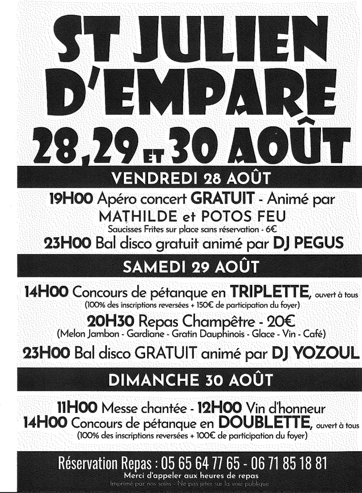 Fête votive de Saint-Julien d'Empare