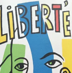 Fernand Léger, Liberté, illustration du poème de Paul Eluard (détail)