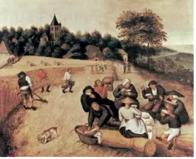Pieter Brueghel le Jeune, Le repas du Moissonneur, circa 1624