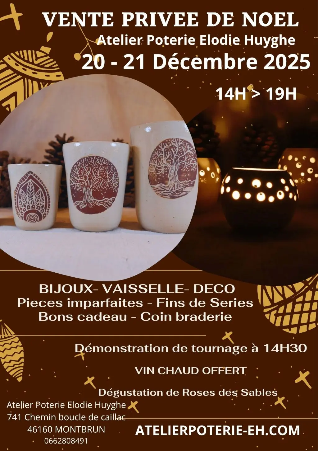 Porte ouverte de Noel - Atelier Poterie Elodie Huyghe