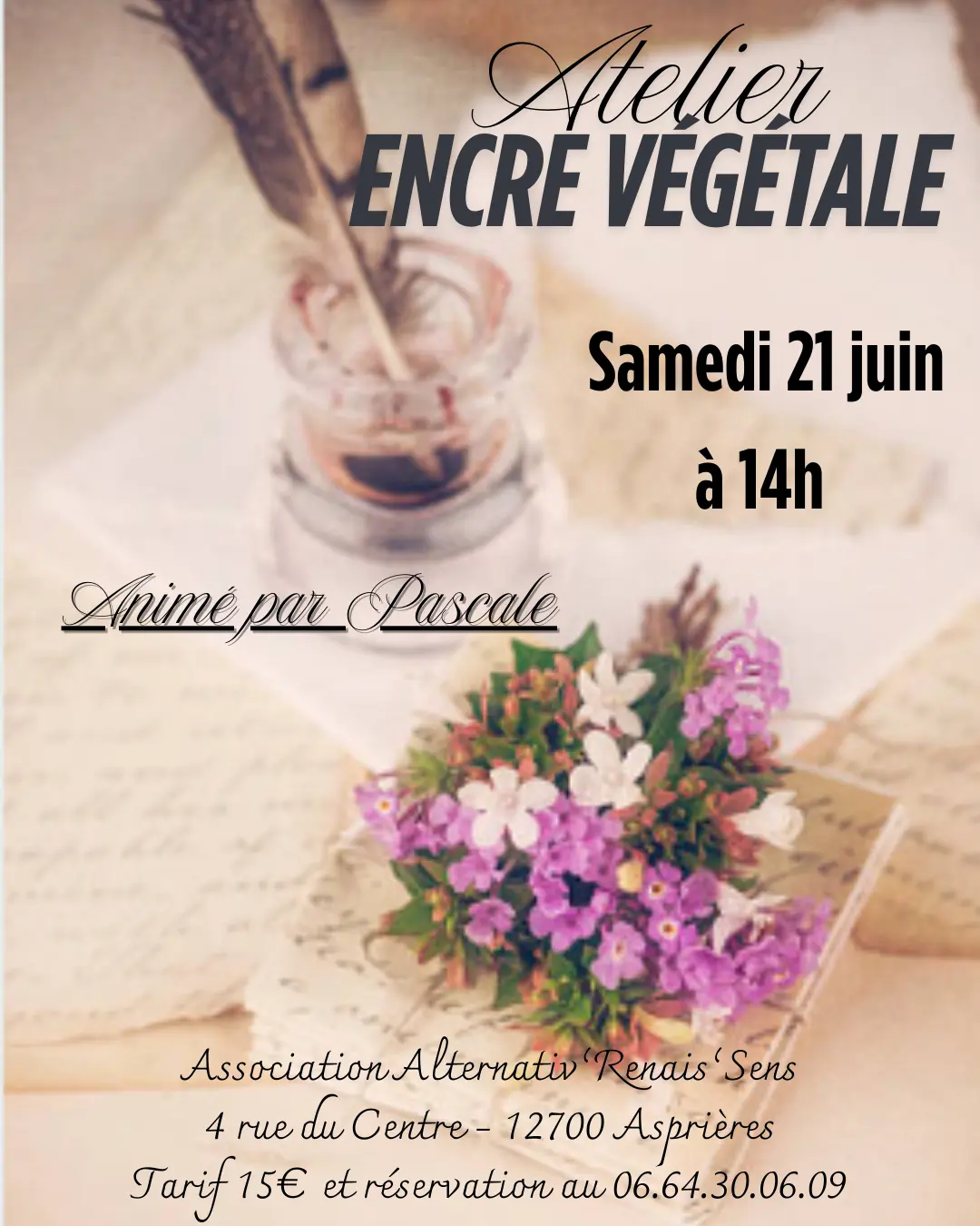 Affiche ENCRE VÉGÉTALE