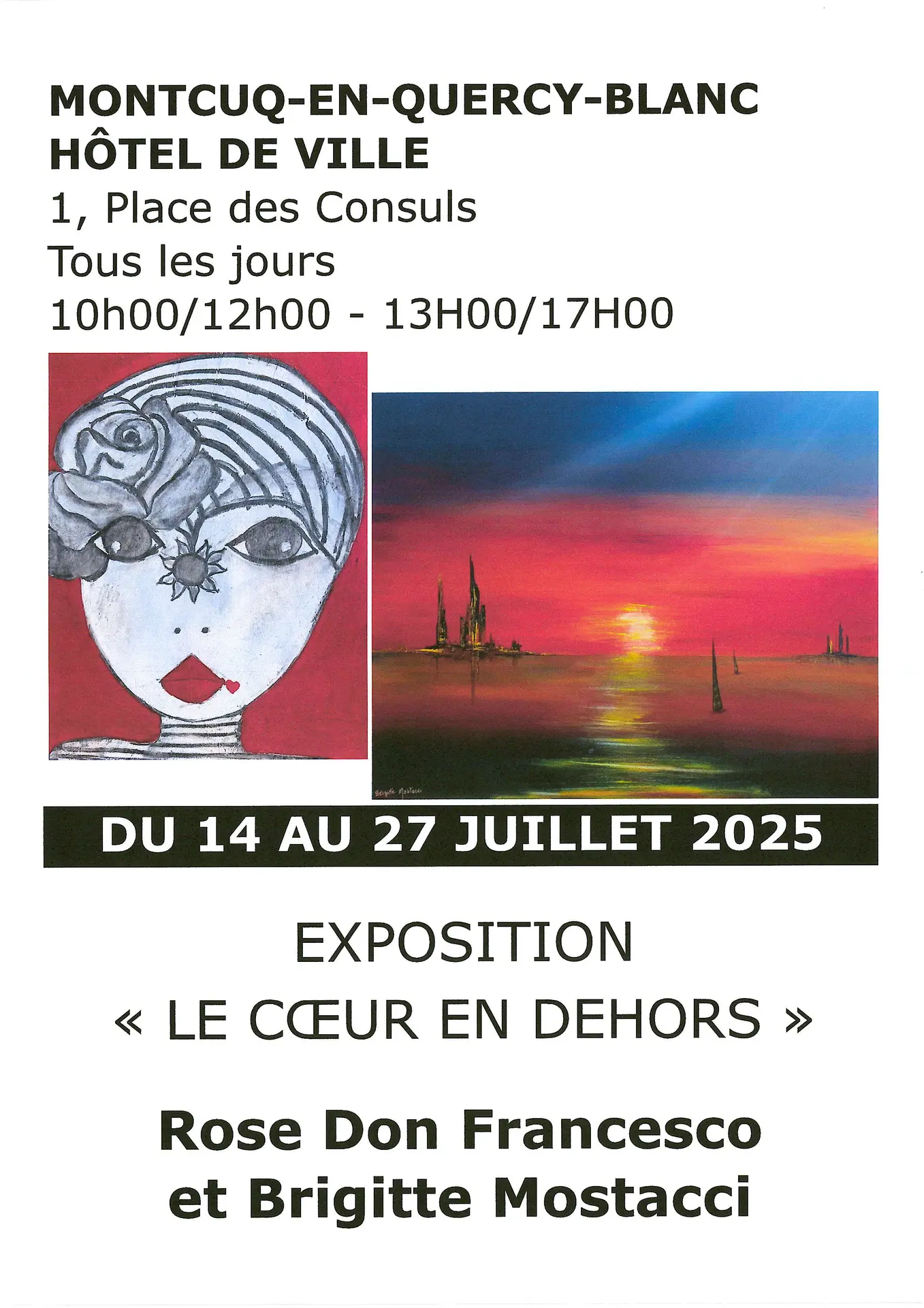 Exposition le coeur en dehors