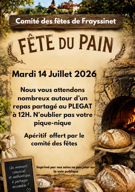 Frayssinet - Fête du pain