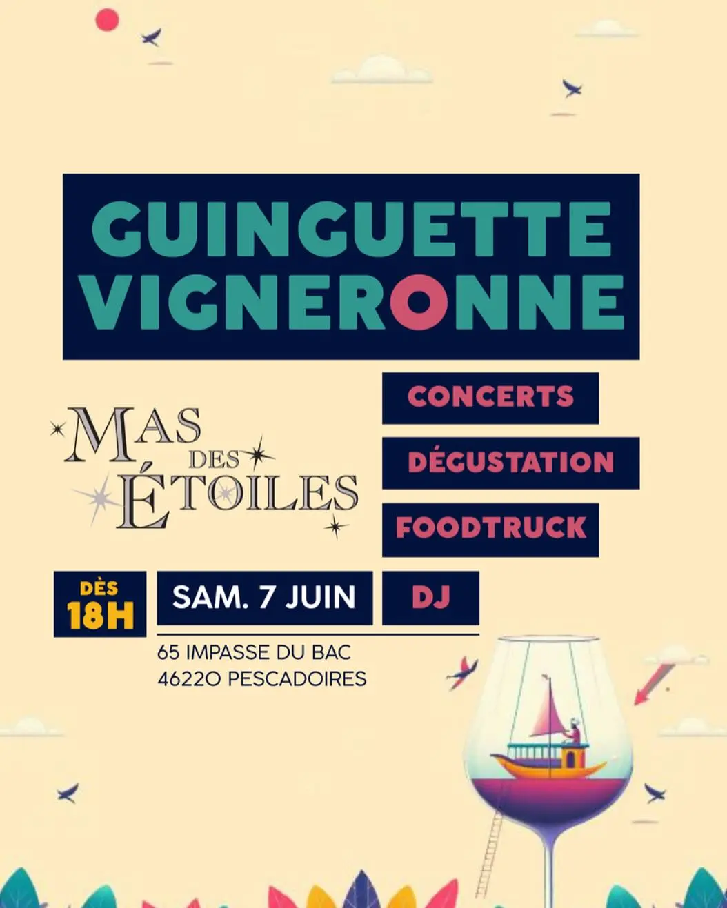 Guinguette vigneronne Mas des Etoiles