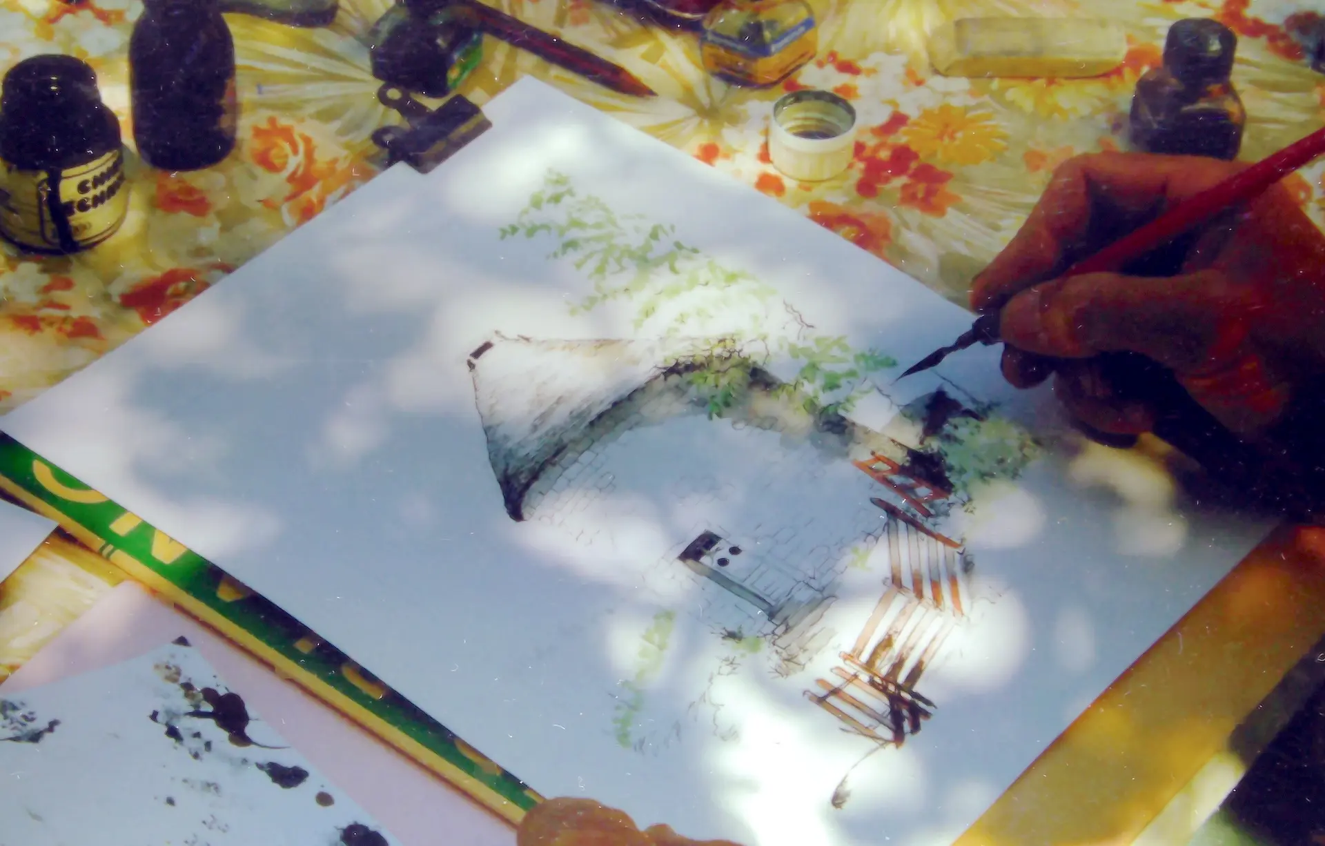 J.B Riquet au travail