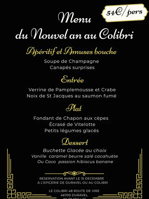 Le Colibri - Duravel - 31dec