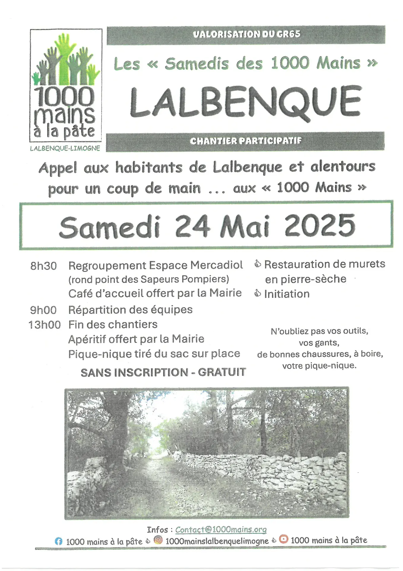 Les 1000 mains à Lalbenque