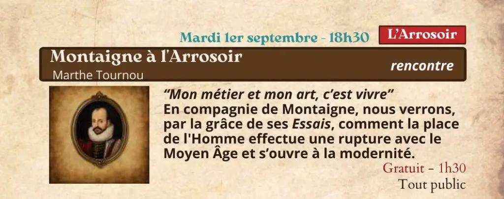 Montaigne  à l'arrosoir