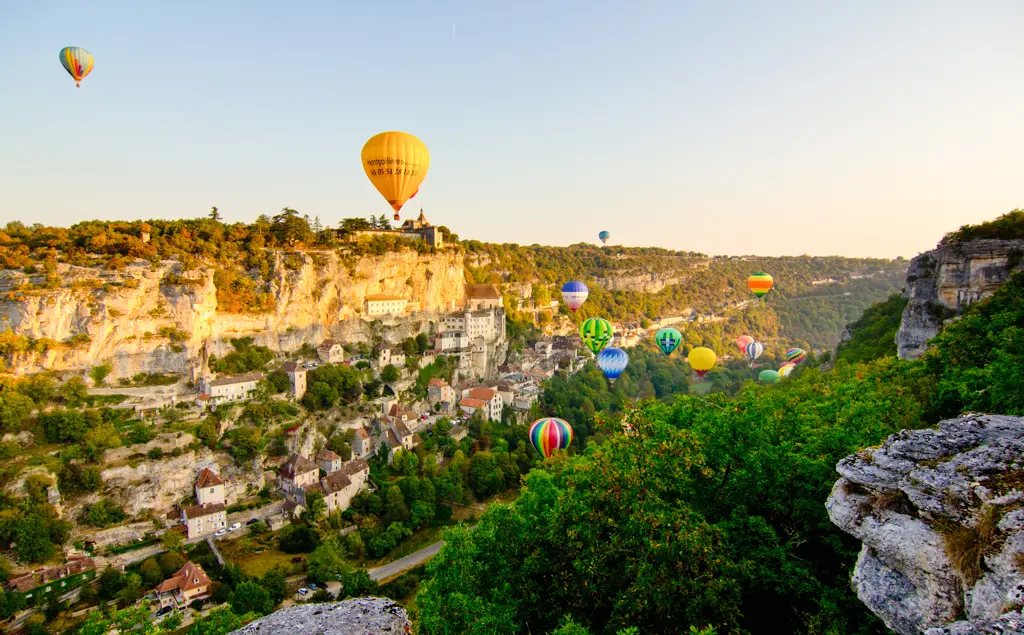 Montgolfiades à Rocamadour