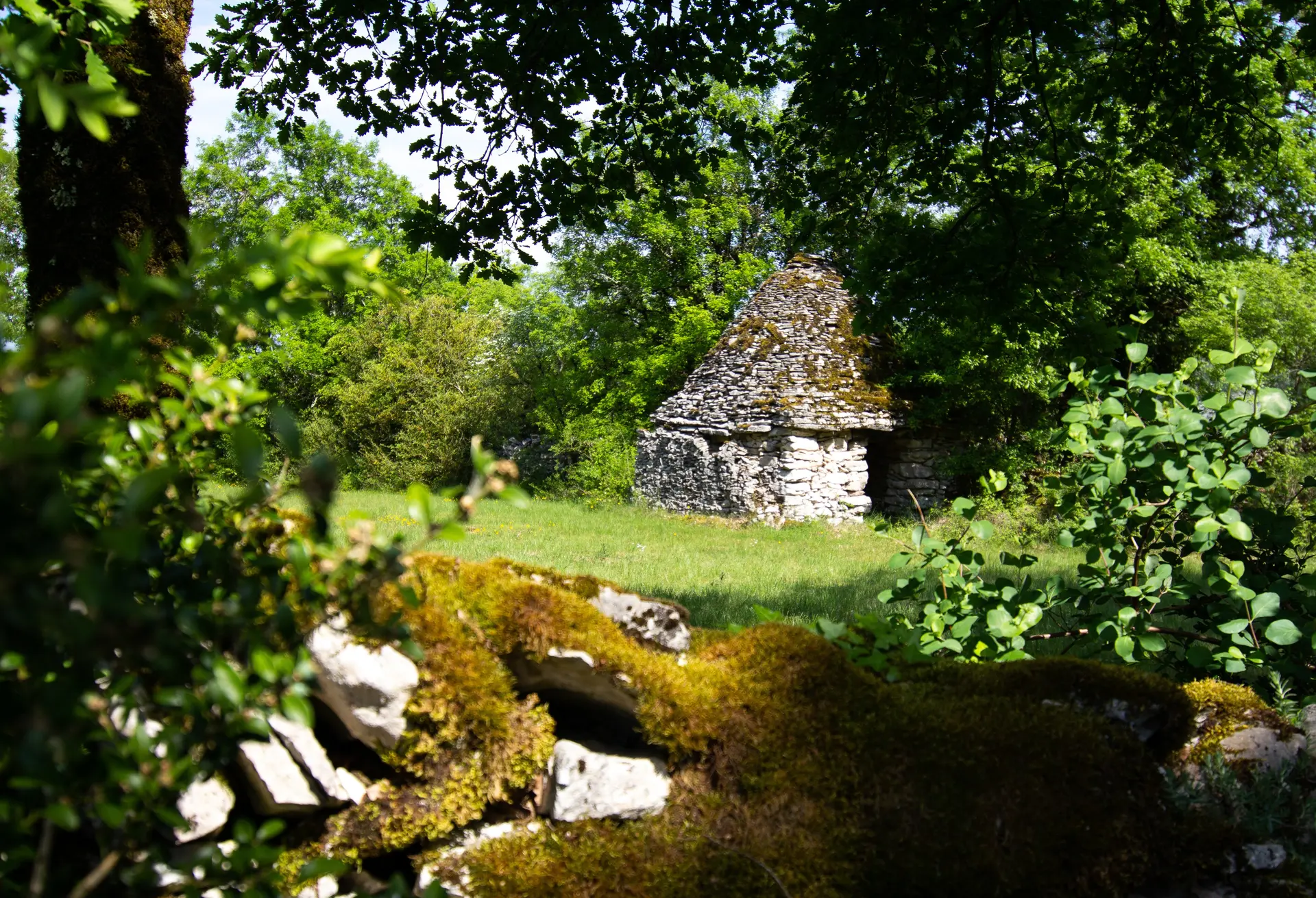 Muret et caselle à Marcilhac-sur-Célé