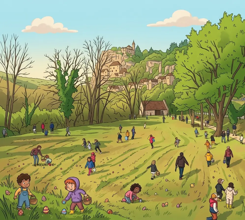 Chasse aux oeufs Rocamadour