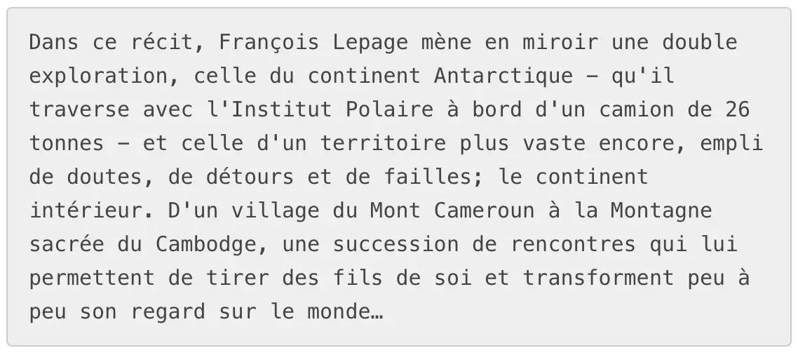 Présentation Détours