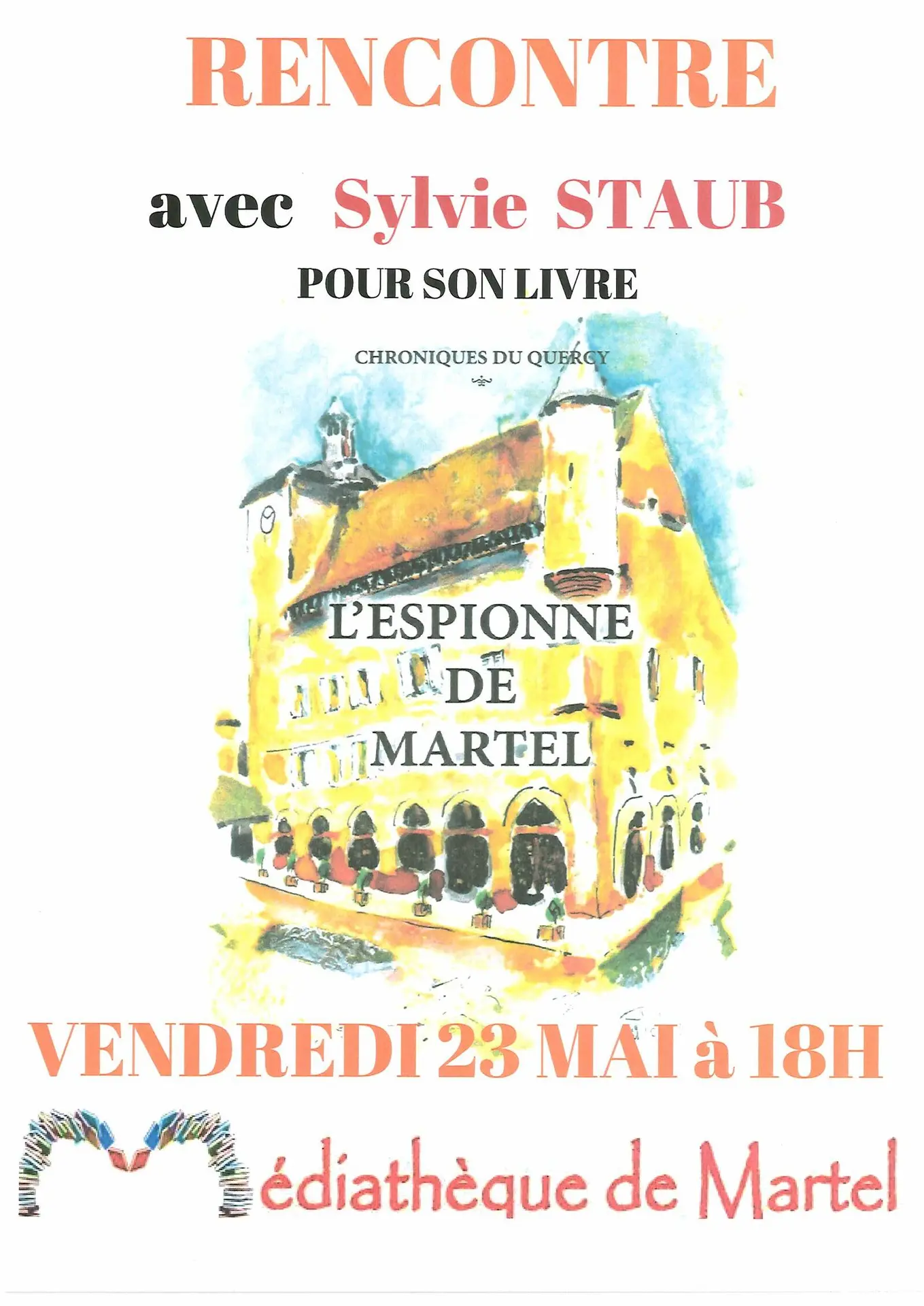 Rencontre Sylvie Staub médiathèque Martel - La médiathèque de Martel