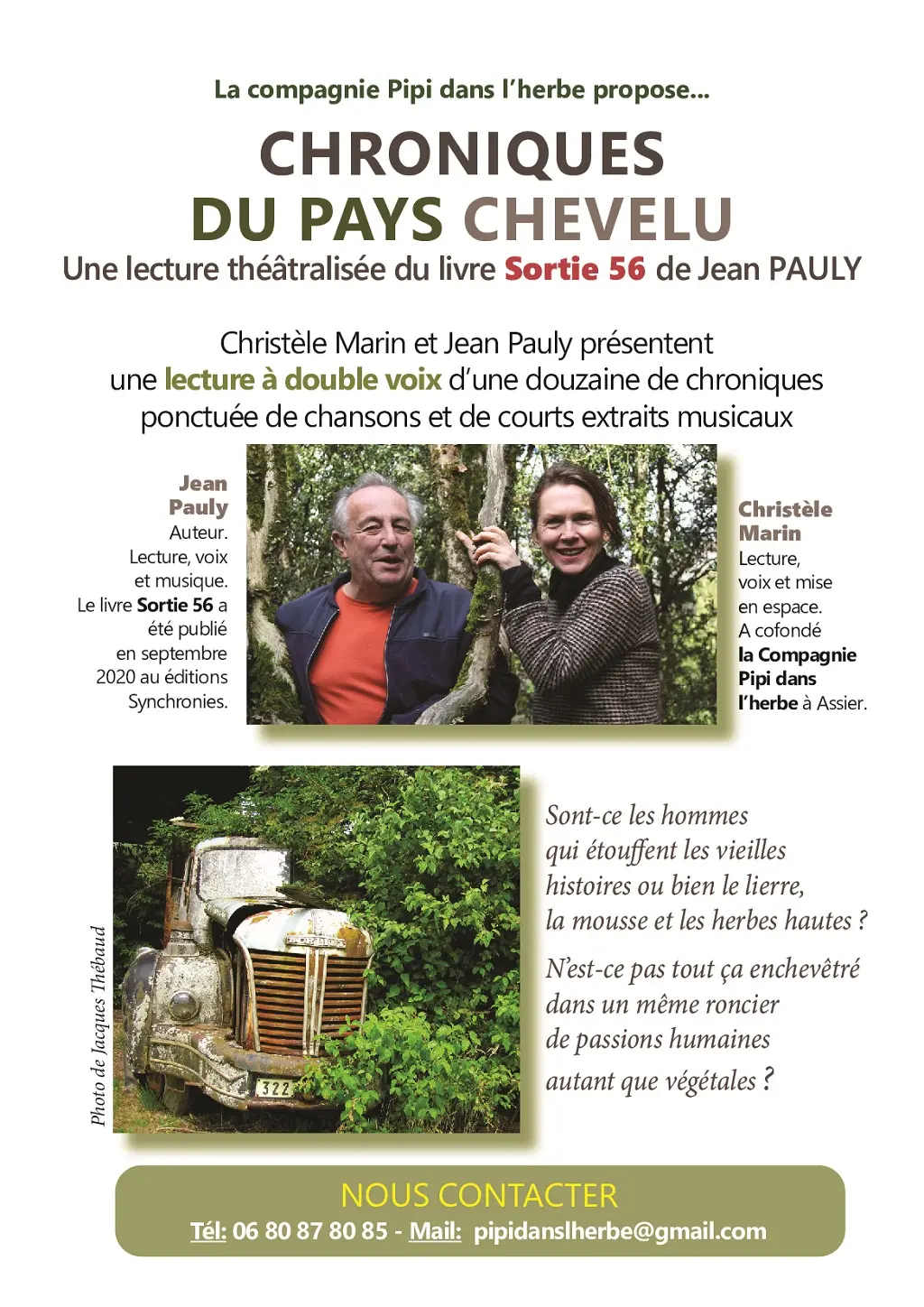 Lectures théâtralisées à Marcilhac-sur-Célé