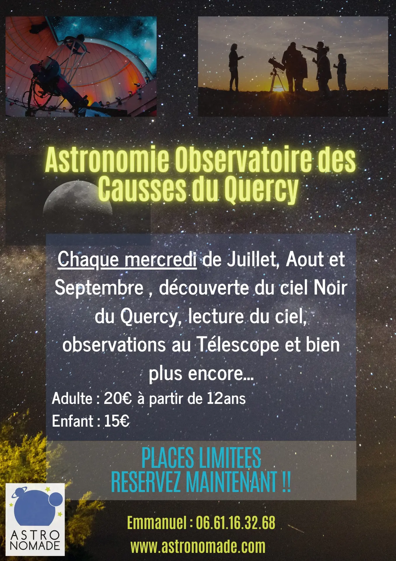 Soirée Observatoire Astronomade