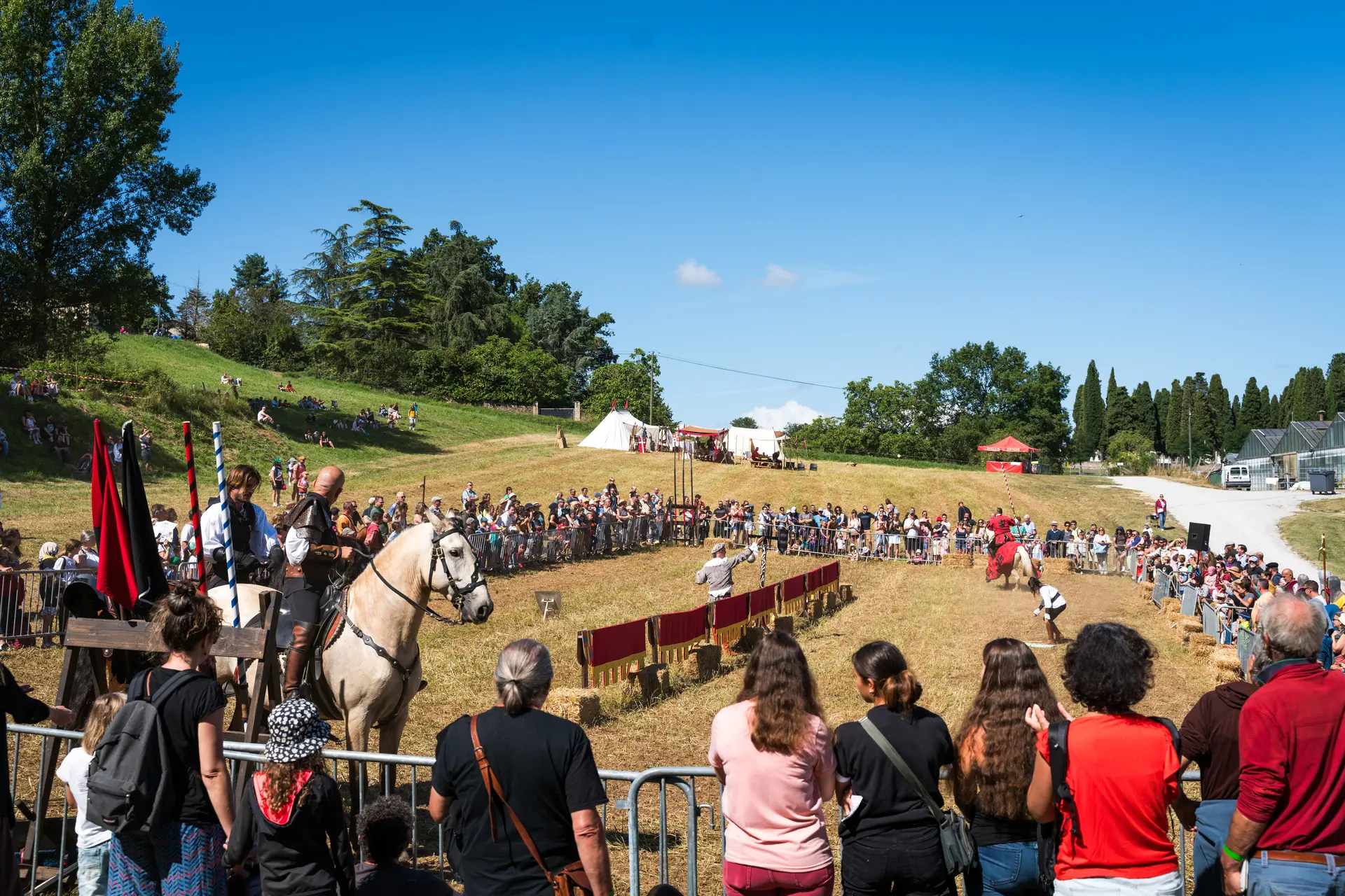 Spectacle de chevalerie des médiévales de Gourdon 2023