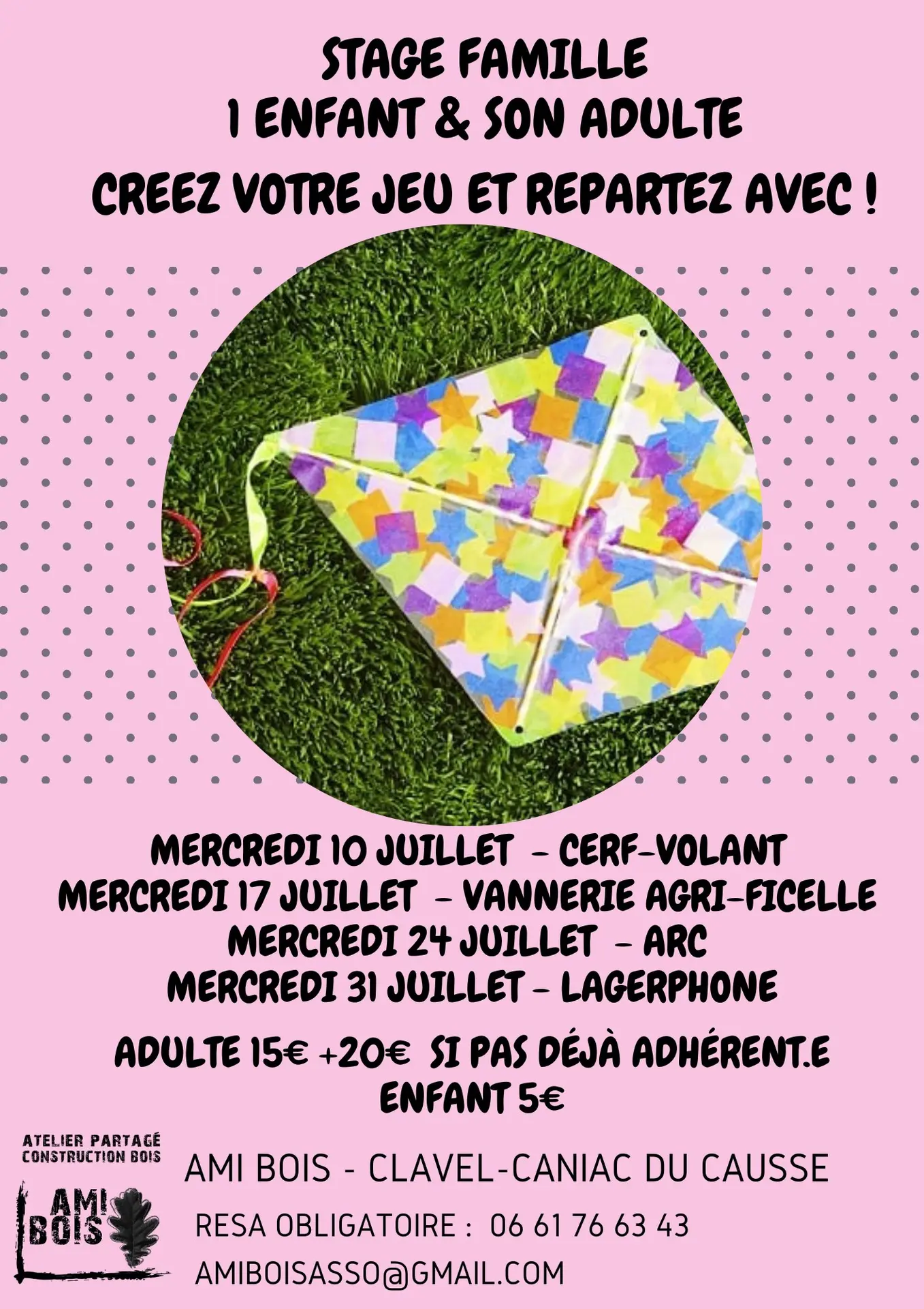 Stage ami bois juillet