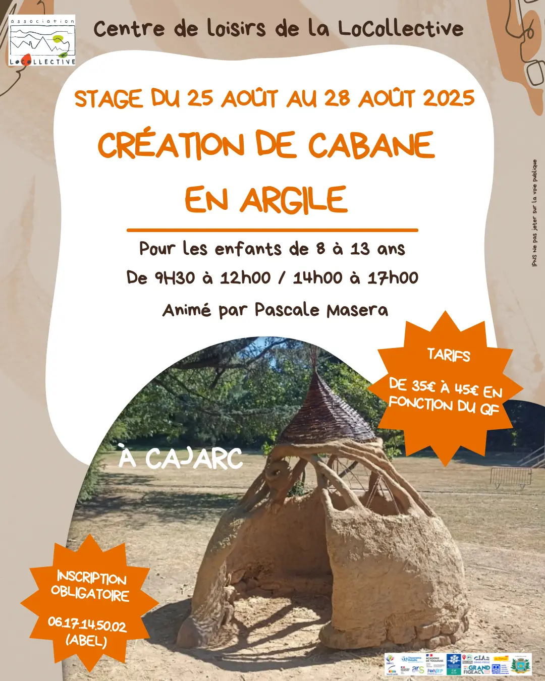 Stage cabane en argile
