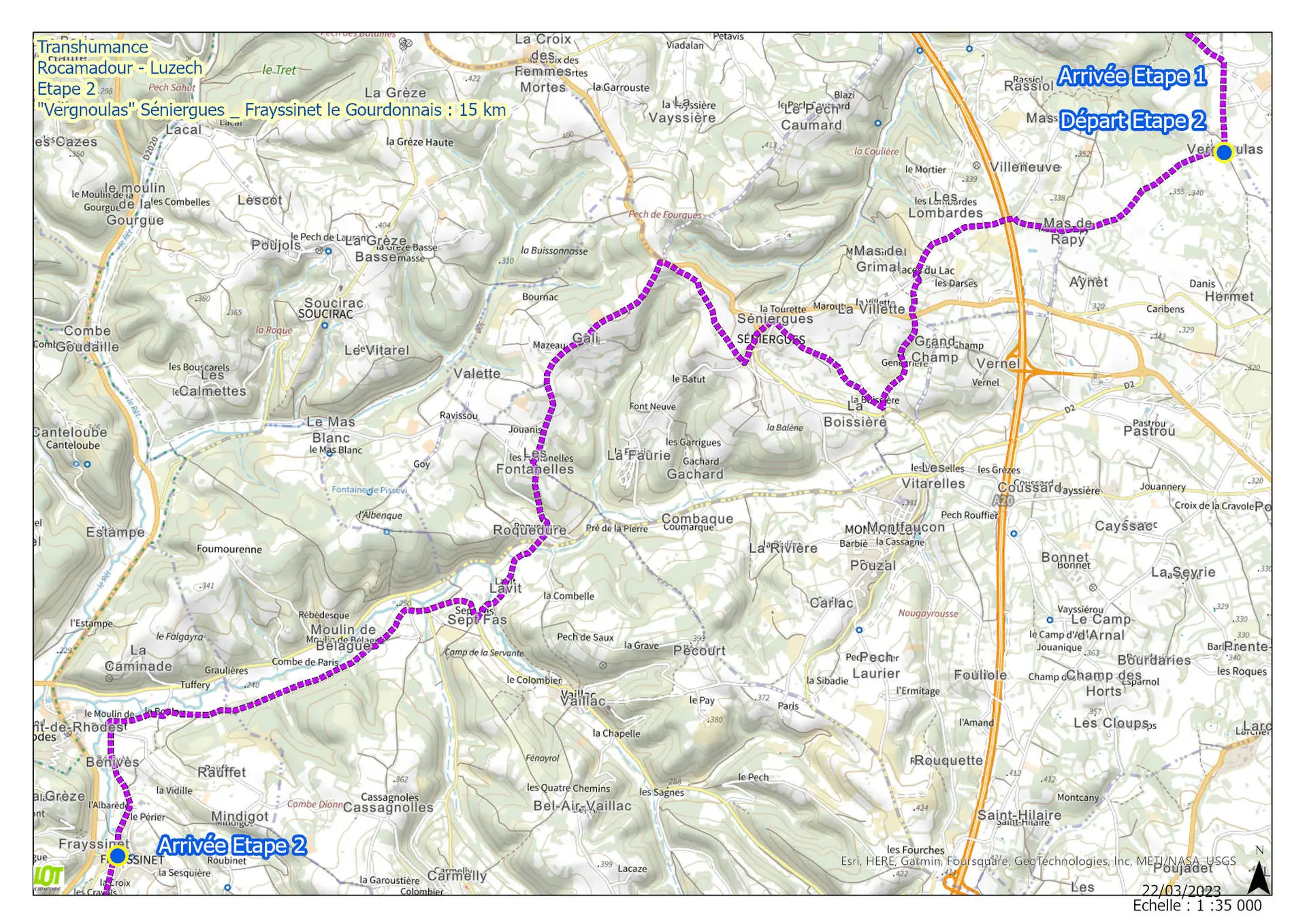 Transhumance 14 au 18 avril - Etape2