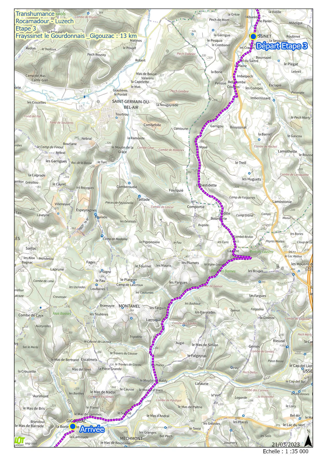 Transhumance 14 au 18 avril - Etape3