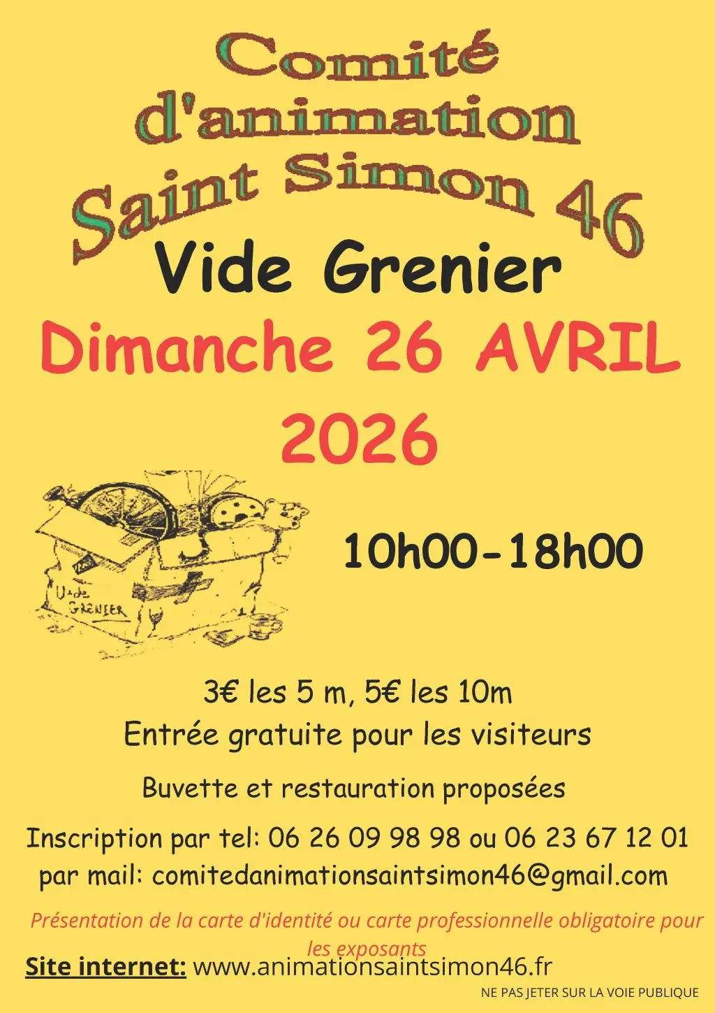 VIDE GRENIER 2026