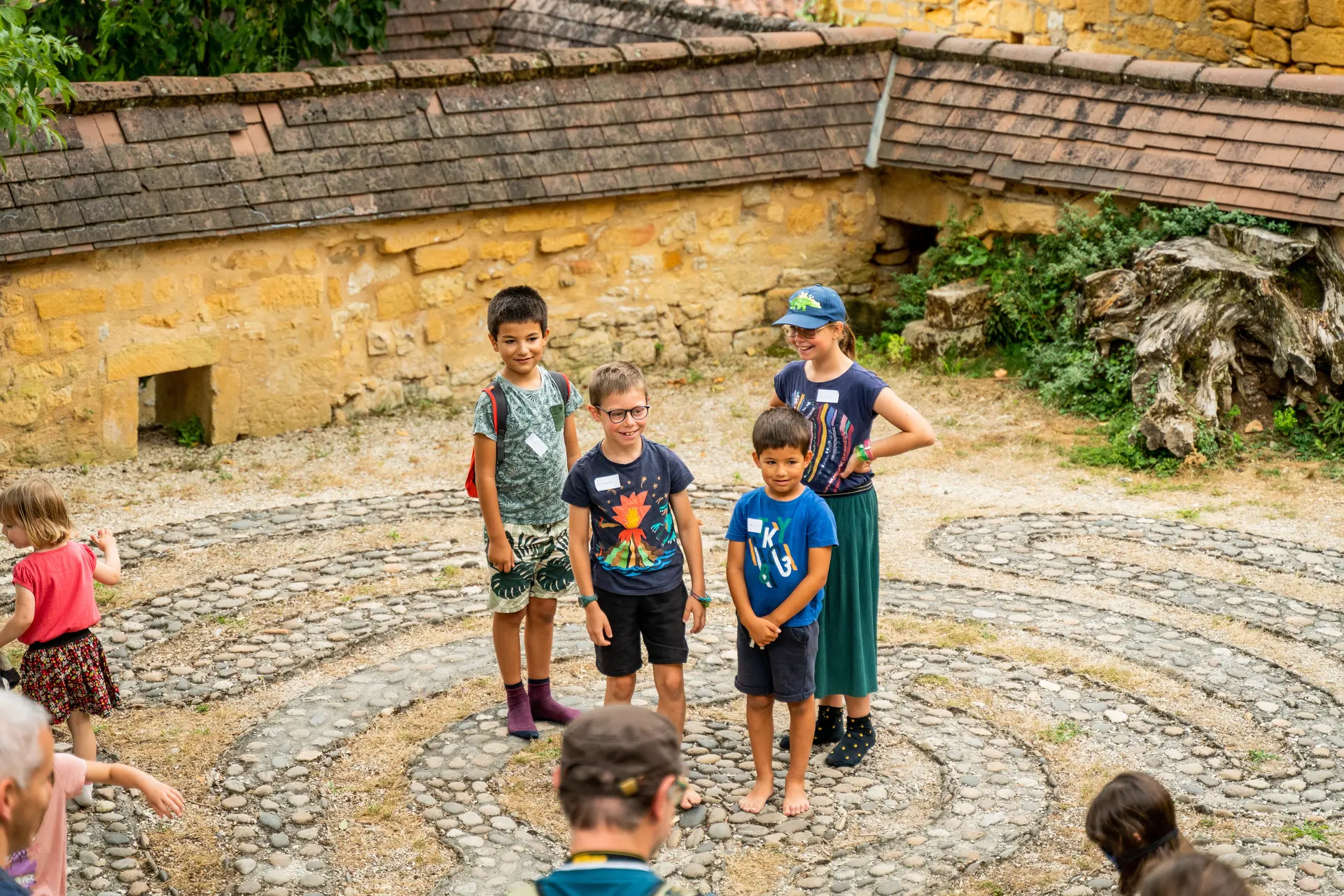 Rallye Lud'Ambule de Gourdon enfants sur le labyrinthe