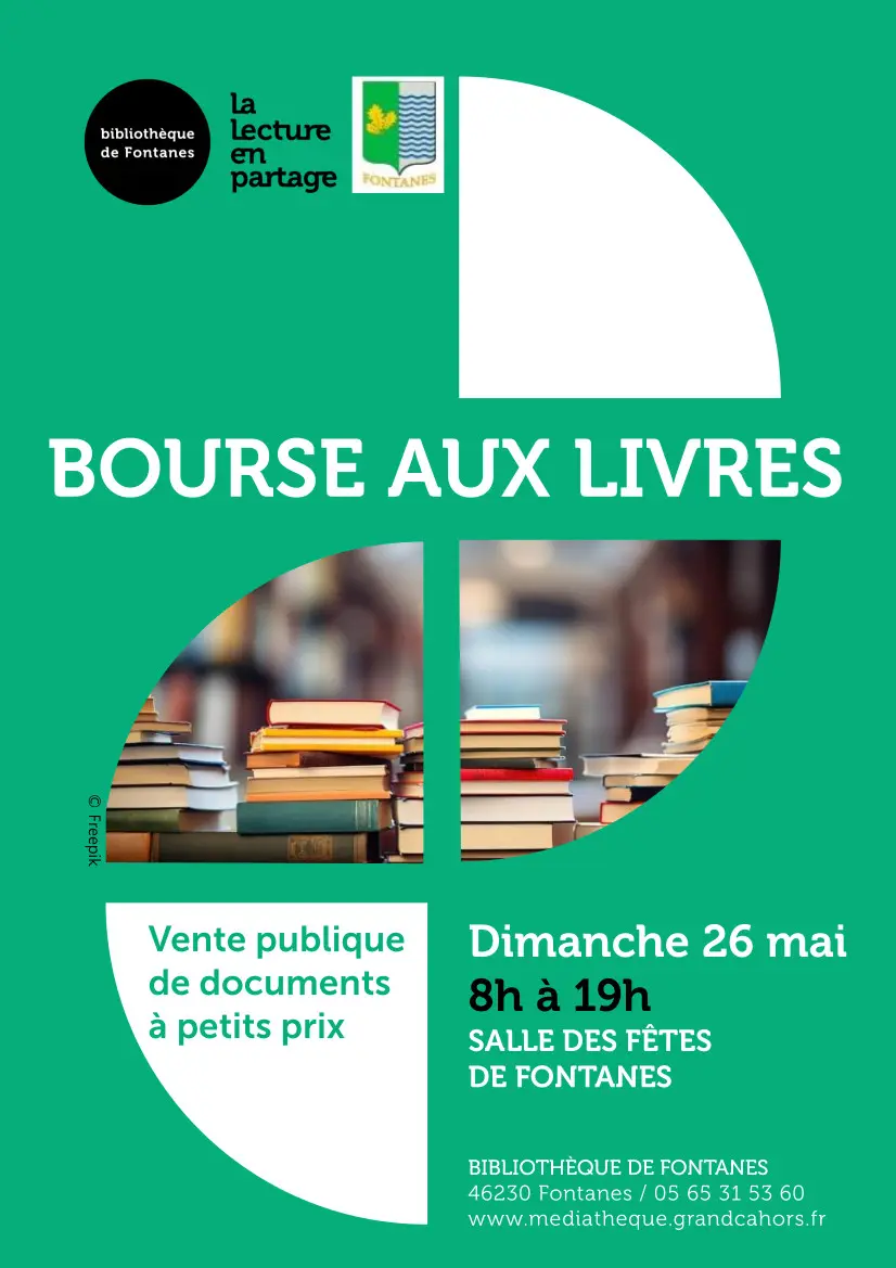 affiche 3 bourse aux livres Fontanes mai24