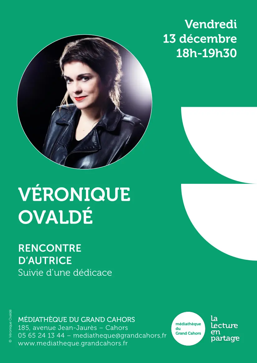 affiche V. Ovaldé autrice