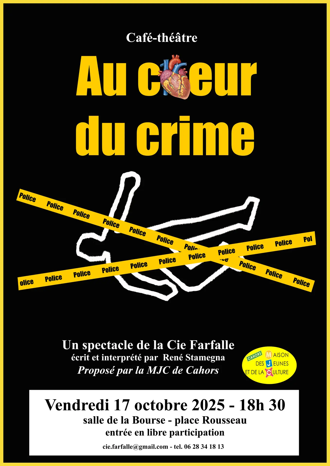 affiche au coeur du crime