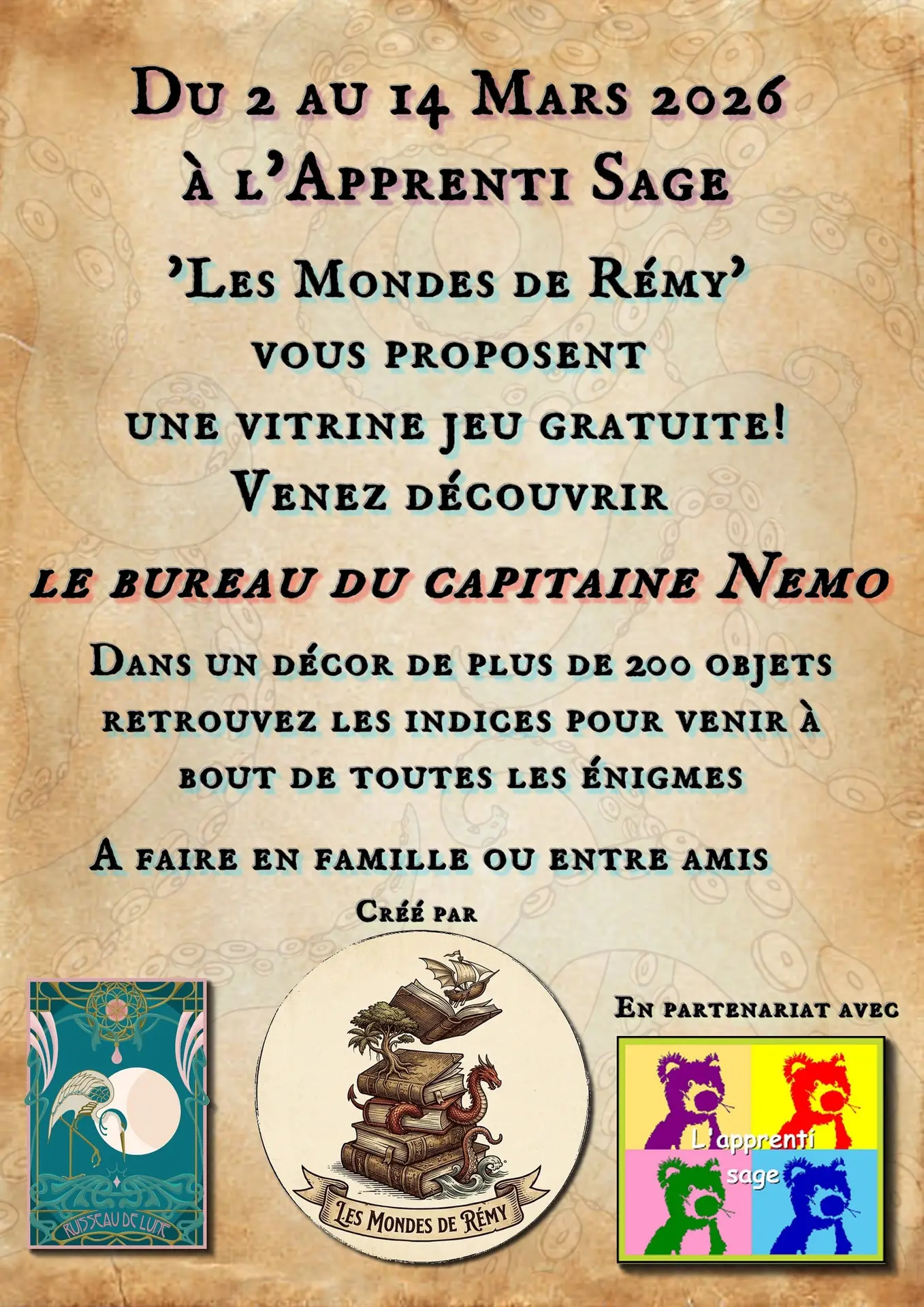 affiche annonce vitrine