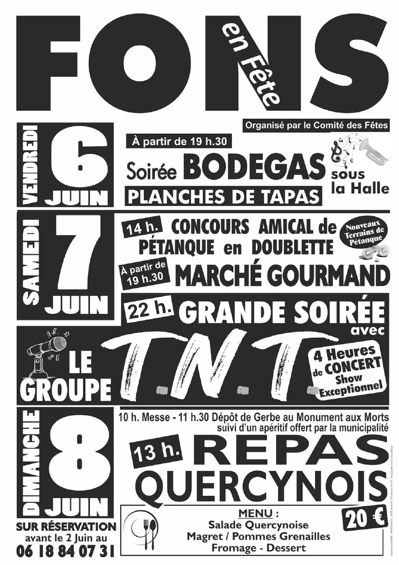affiche comité des fêtes