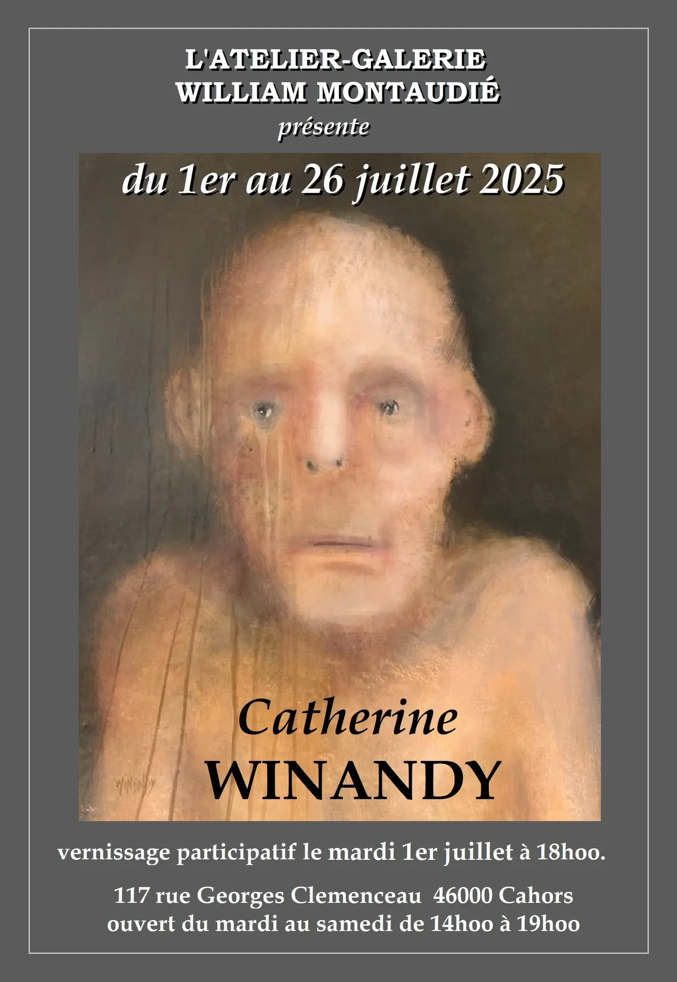 affiche expo Catherine Winandy