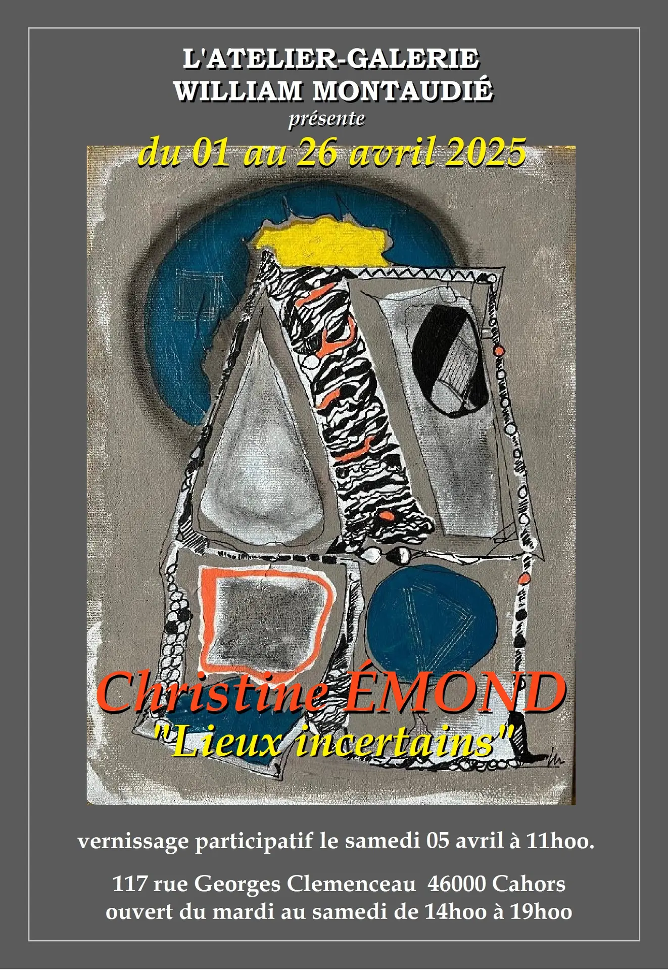 affiche expo Christine Émond