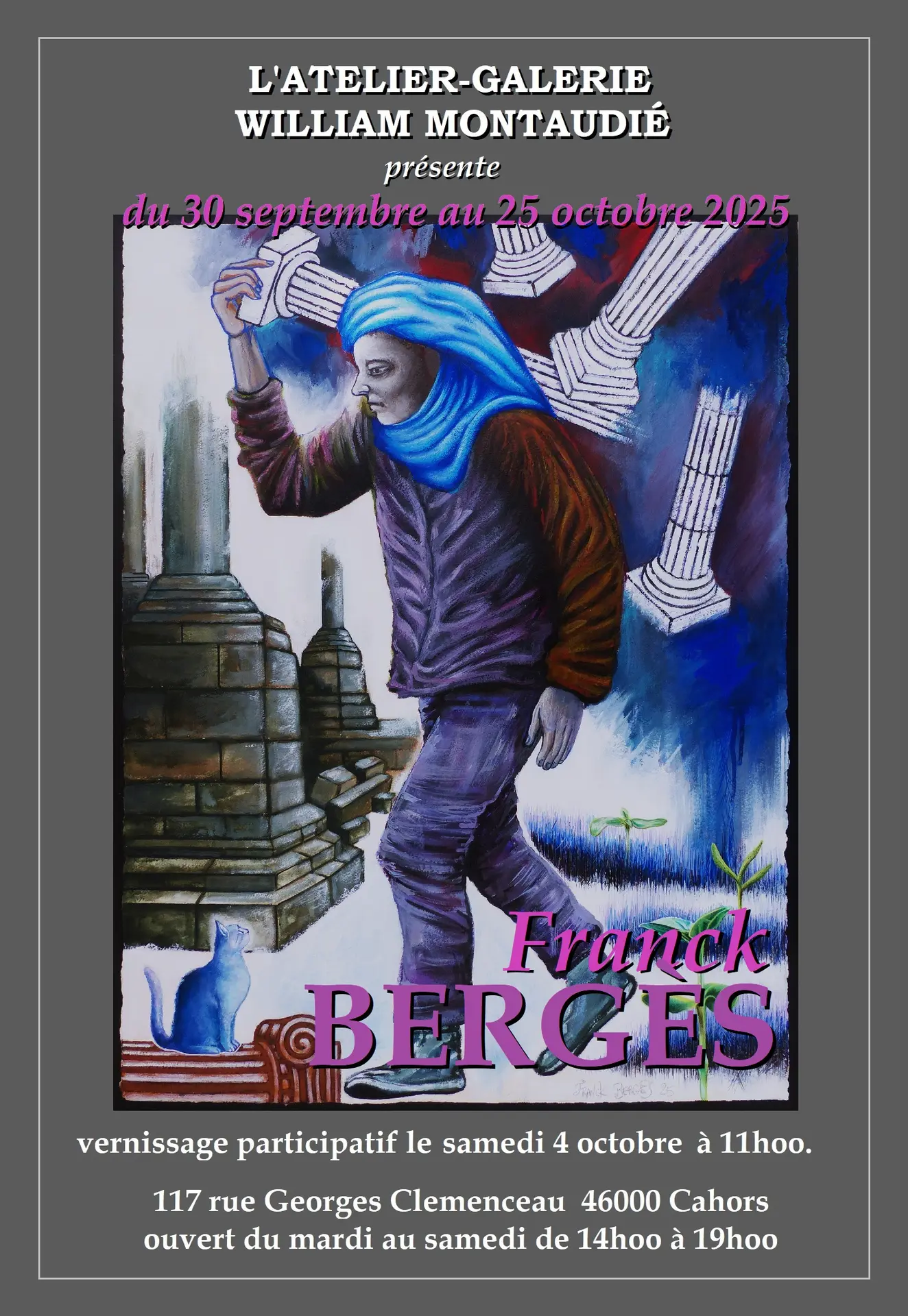 affiche expo Franck Bergès