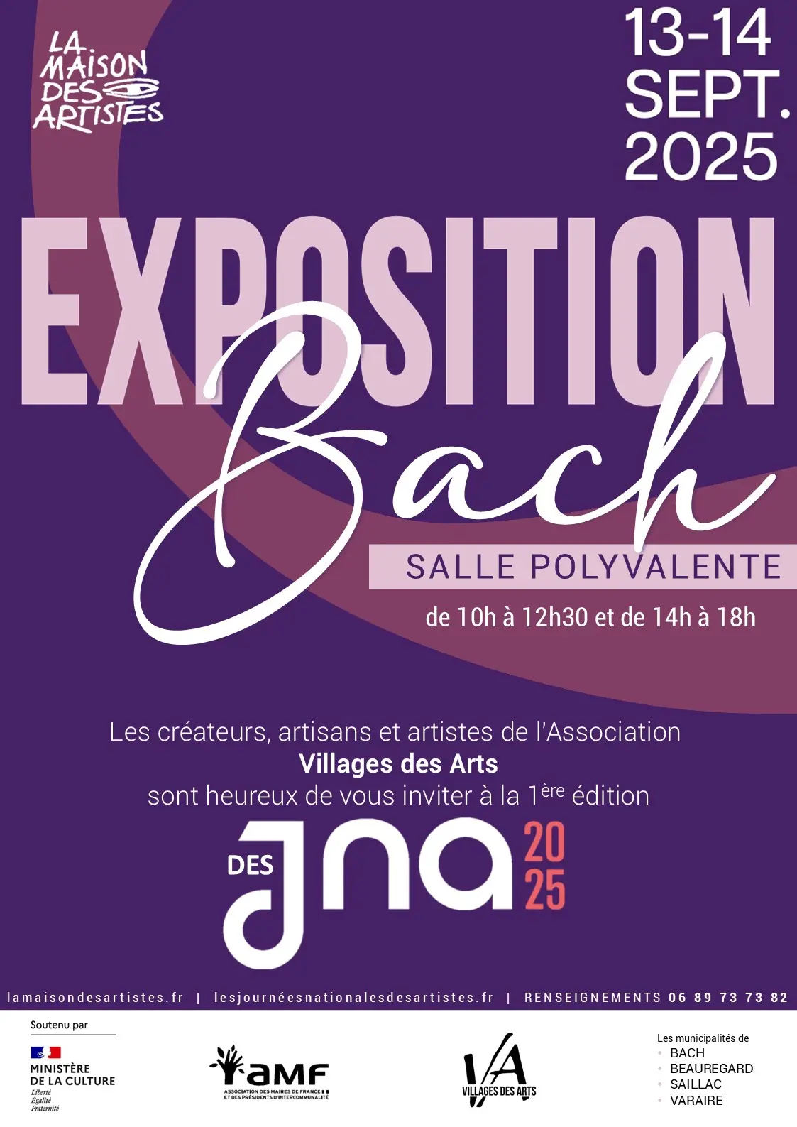 affiche expo bach septembre 2025