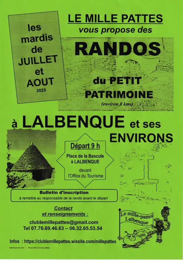 affiche randos Lalbenque