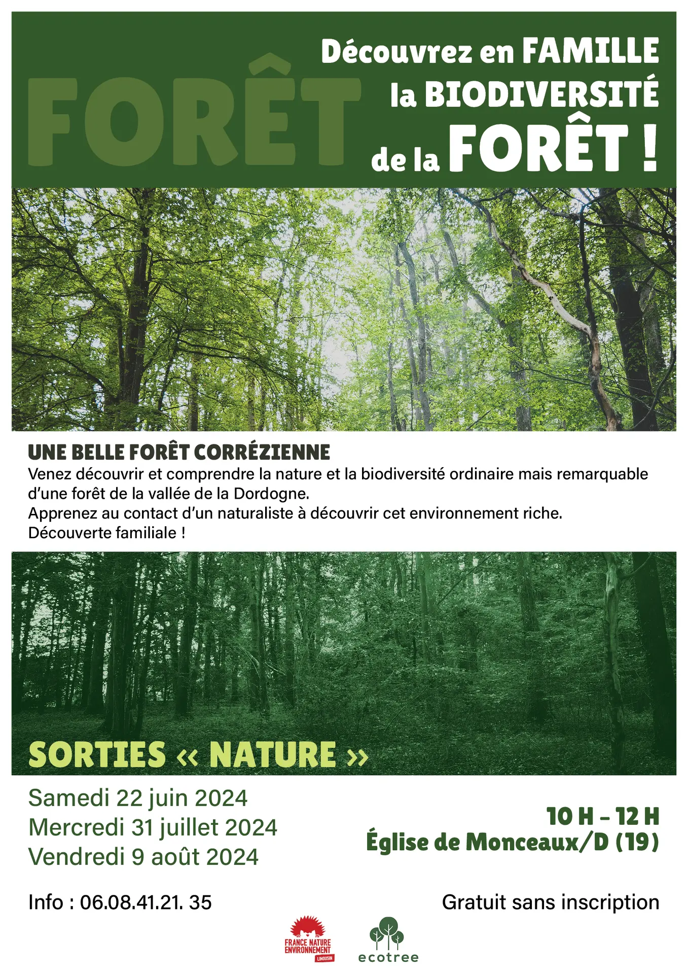 Découvrez en famille la biodiversité de la Forêt