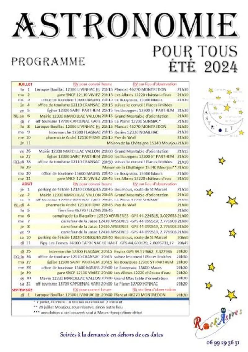 astronomie programme24