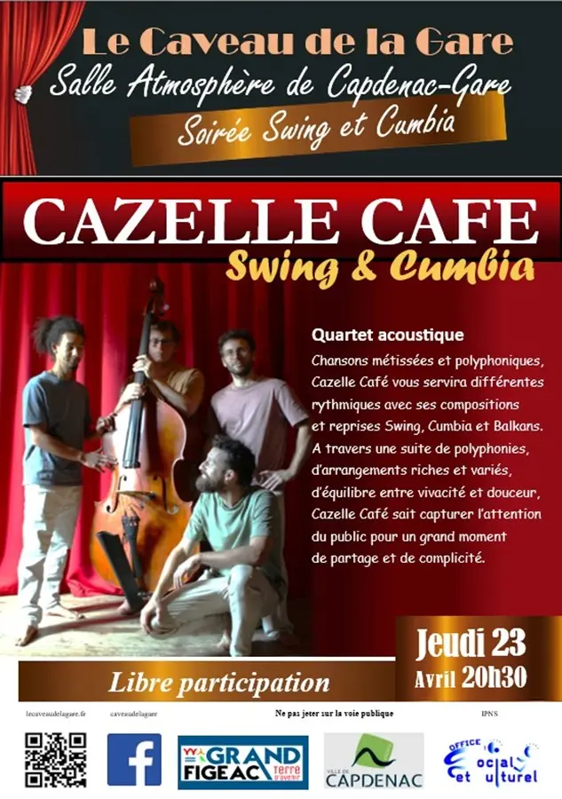 Affiche cazelle café
