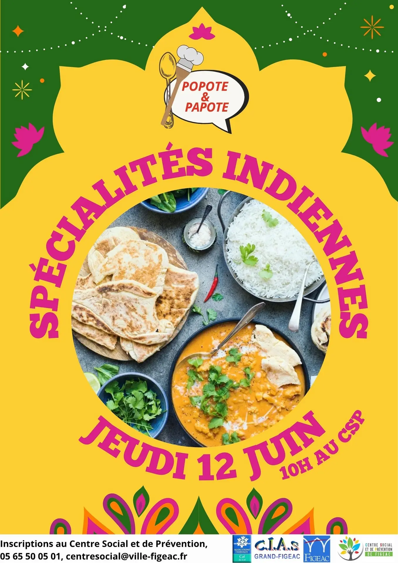 affiche cuisine indienne