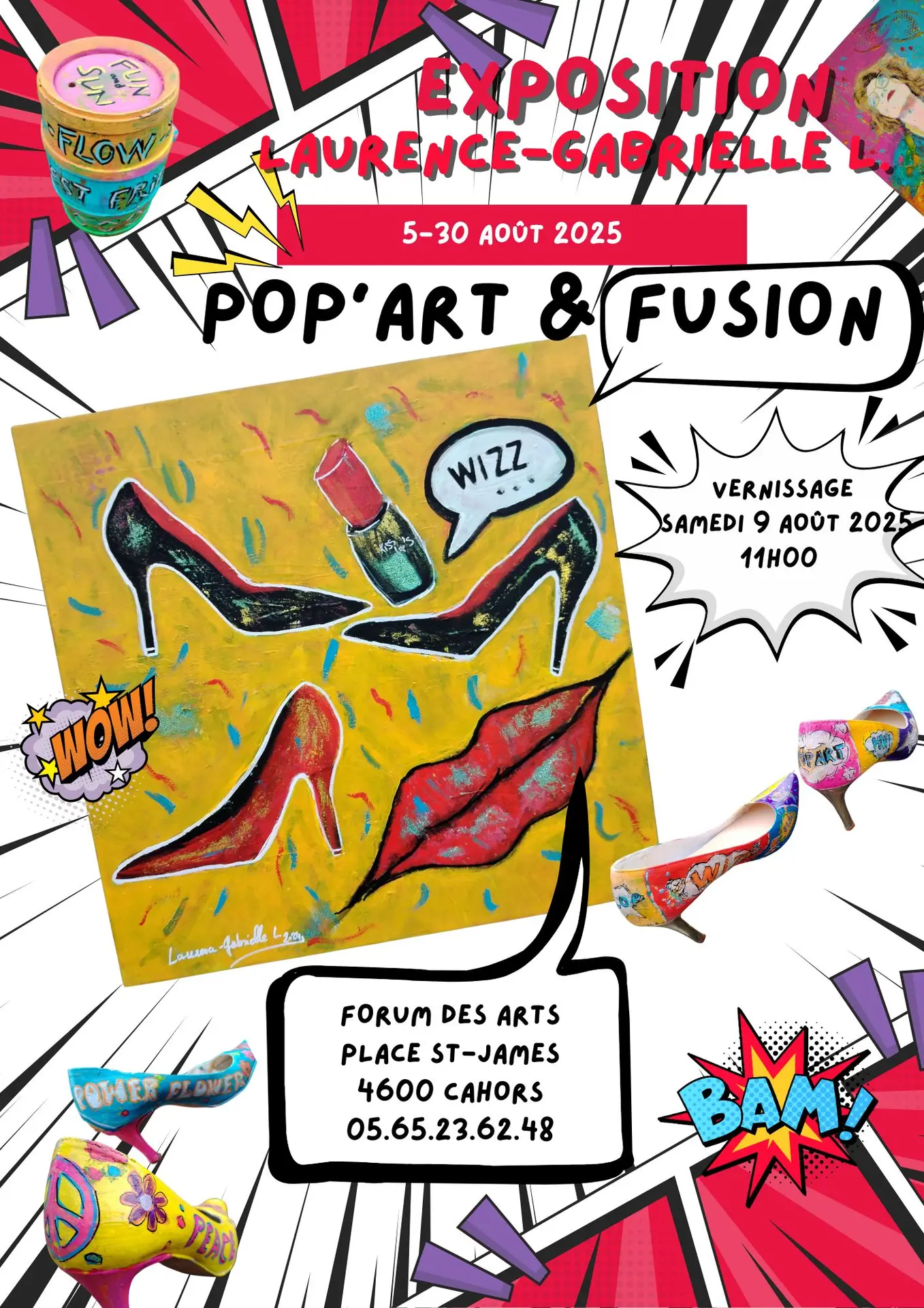 Document A4 Affiche Salon de la bande dessinée illustratif et créatif coloré - 1