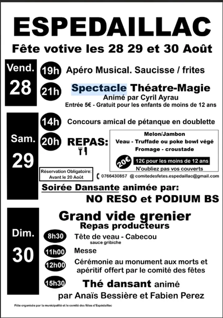 fête votive & vide grenier Espedaillac