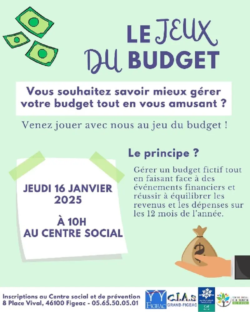 Centre social à Figeac : le jeu du budget